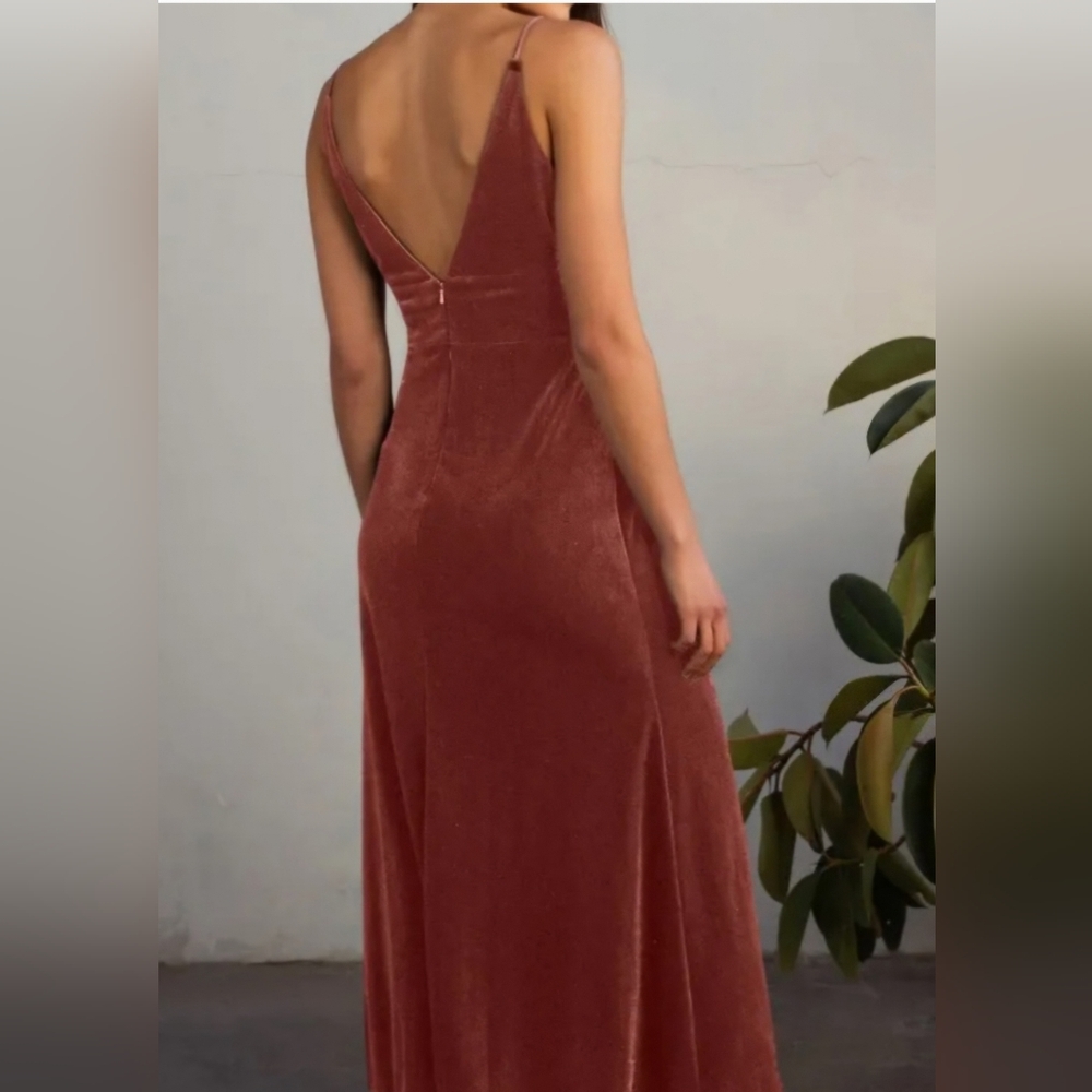 Jenny Yoo Mari Dark Berry Velvet Dress, sz4 - Picture 16 of 16